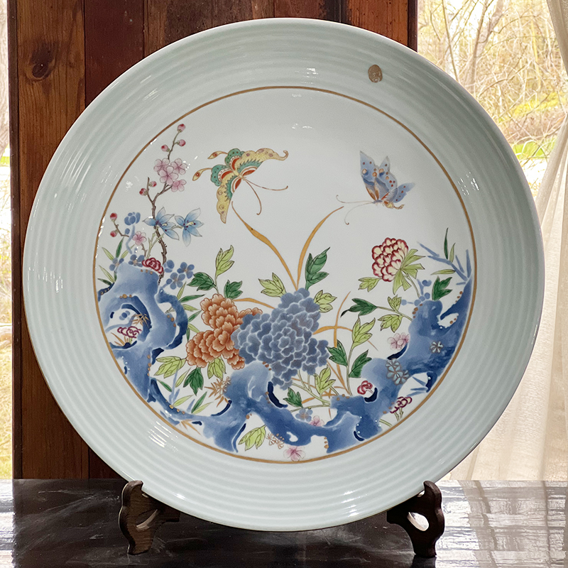 斗彩春色满园盘