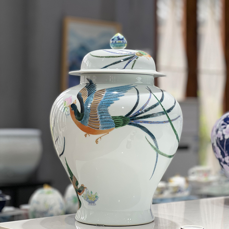 绶带呈瑞将军罐（小）