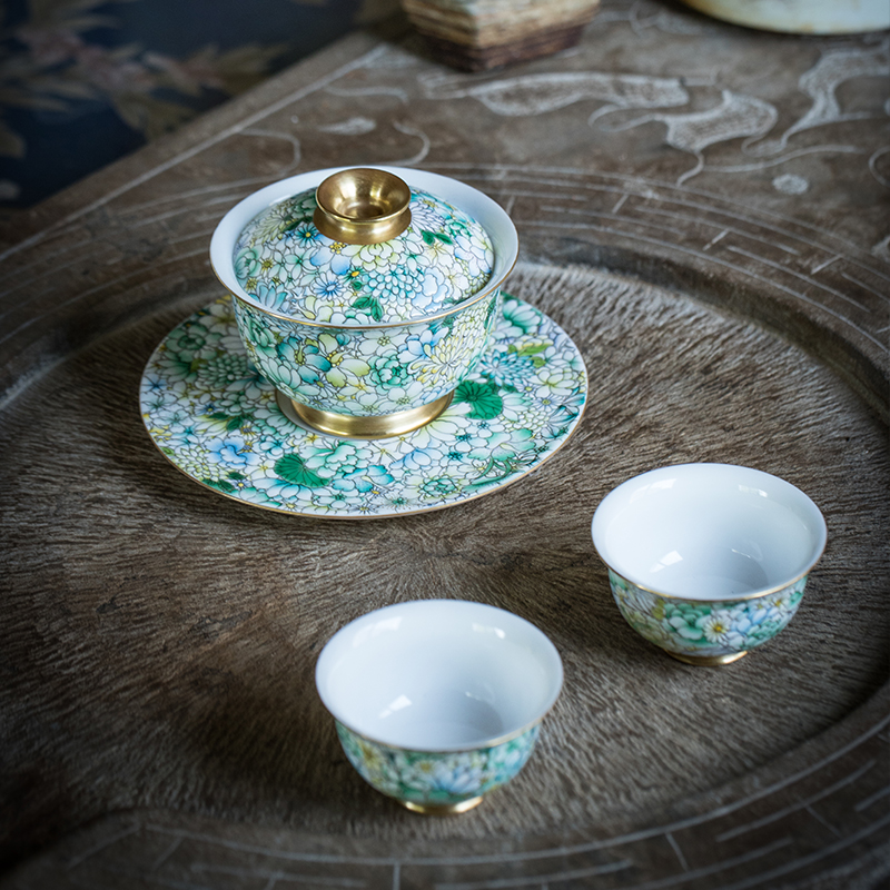 青碧·锦绣万花茶具