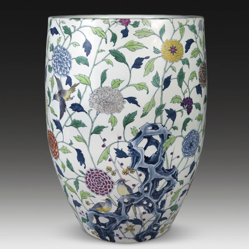 春色满园直口缸