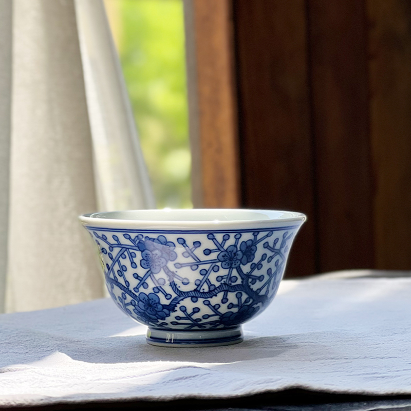 青花冰梅主人杯